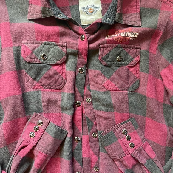 Harley Davidson Flannel LIKE NEW! 🏍️🔥❤️ - Picture 6 of 6